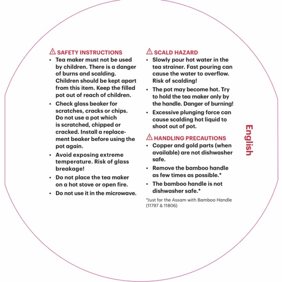 Bodum ASSAM Tea Press Infuser 34 oz Teapot - Picture 6 of 6